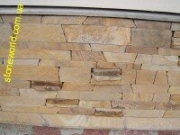 отделка цоколя здания пиленым песчаником