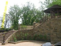 лестница, брусчатка, песчаник