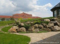 Использование глыб в ландшафтном дизайне